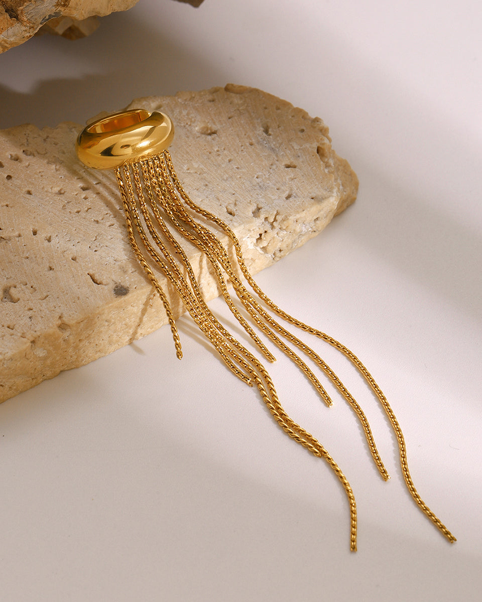 Gala Drop Chain Ear Cuff