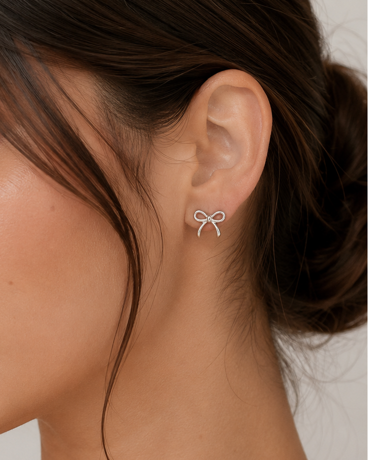 Aretes en Forma de Moño
