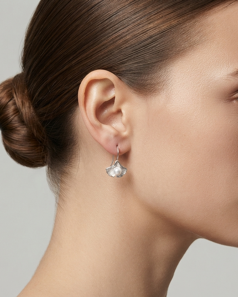 Aretes Abanico de Perla