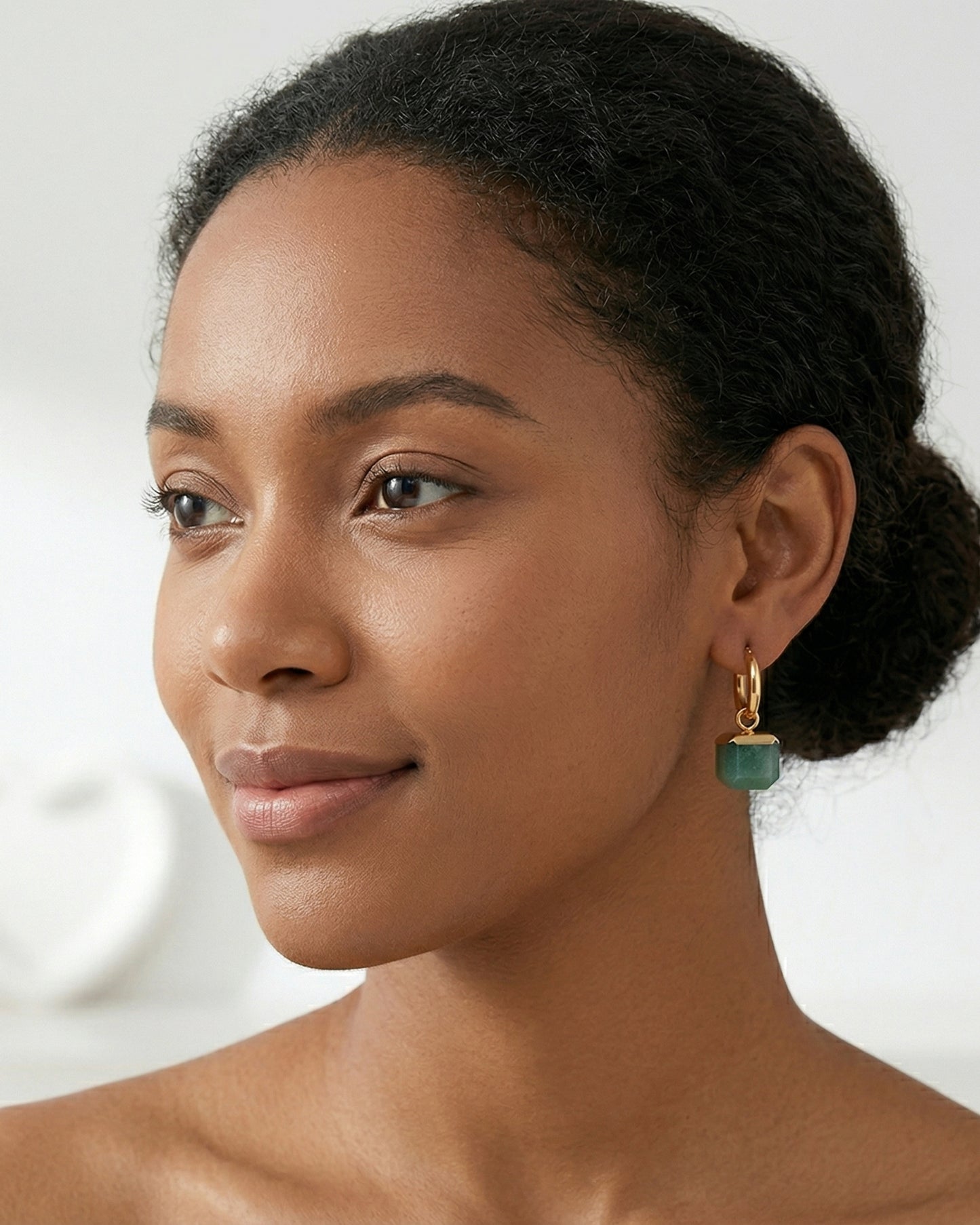 Turquoise Cascade Hoops