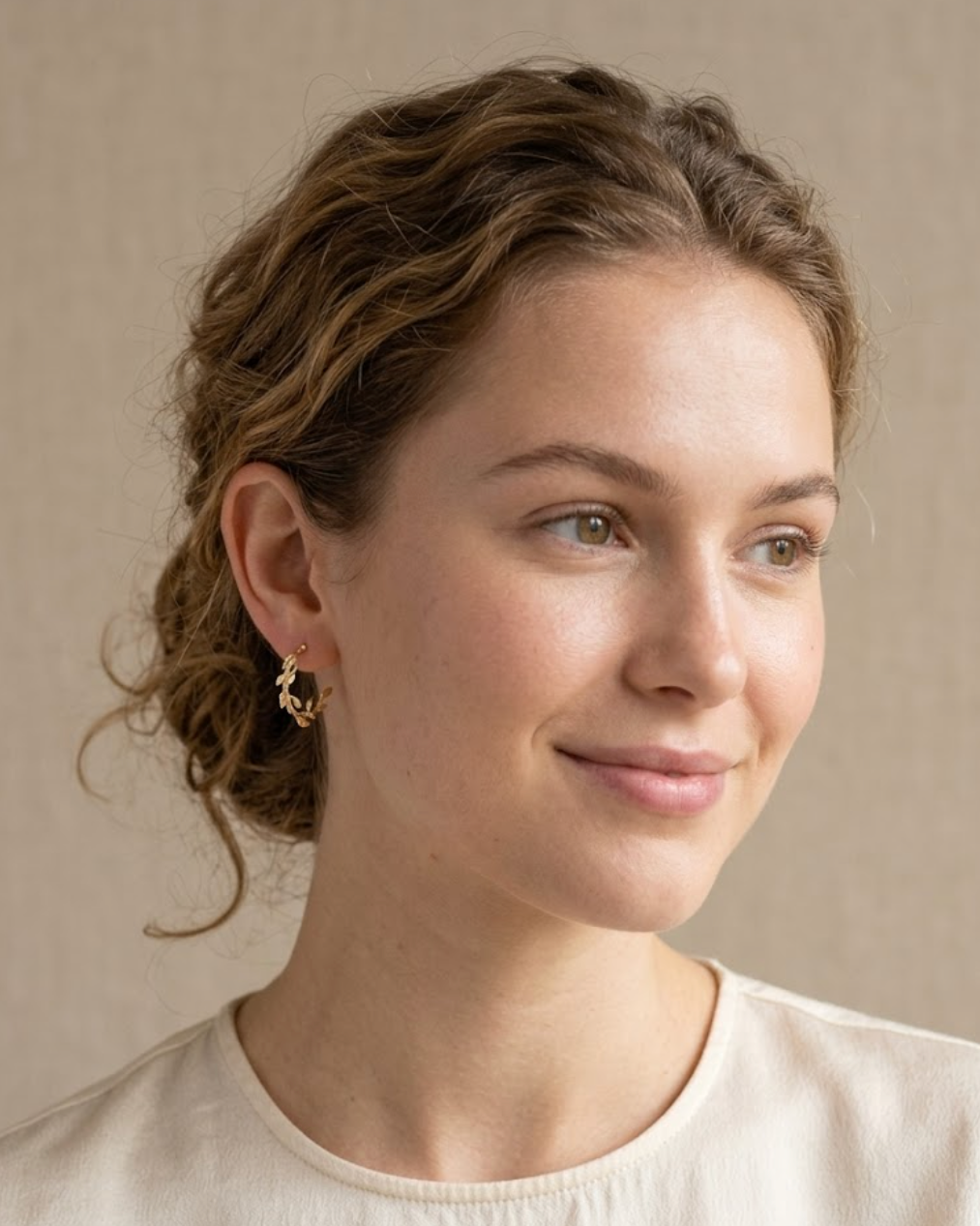 Aretes de Laurel en Plata