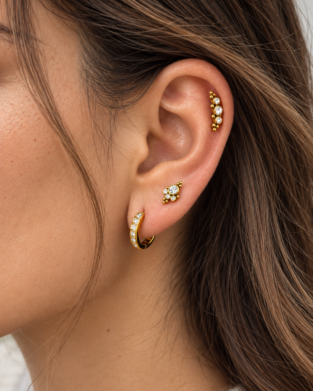 Piercing Trinity Gold