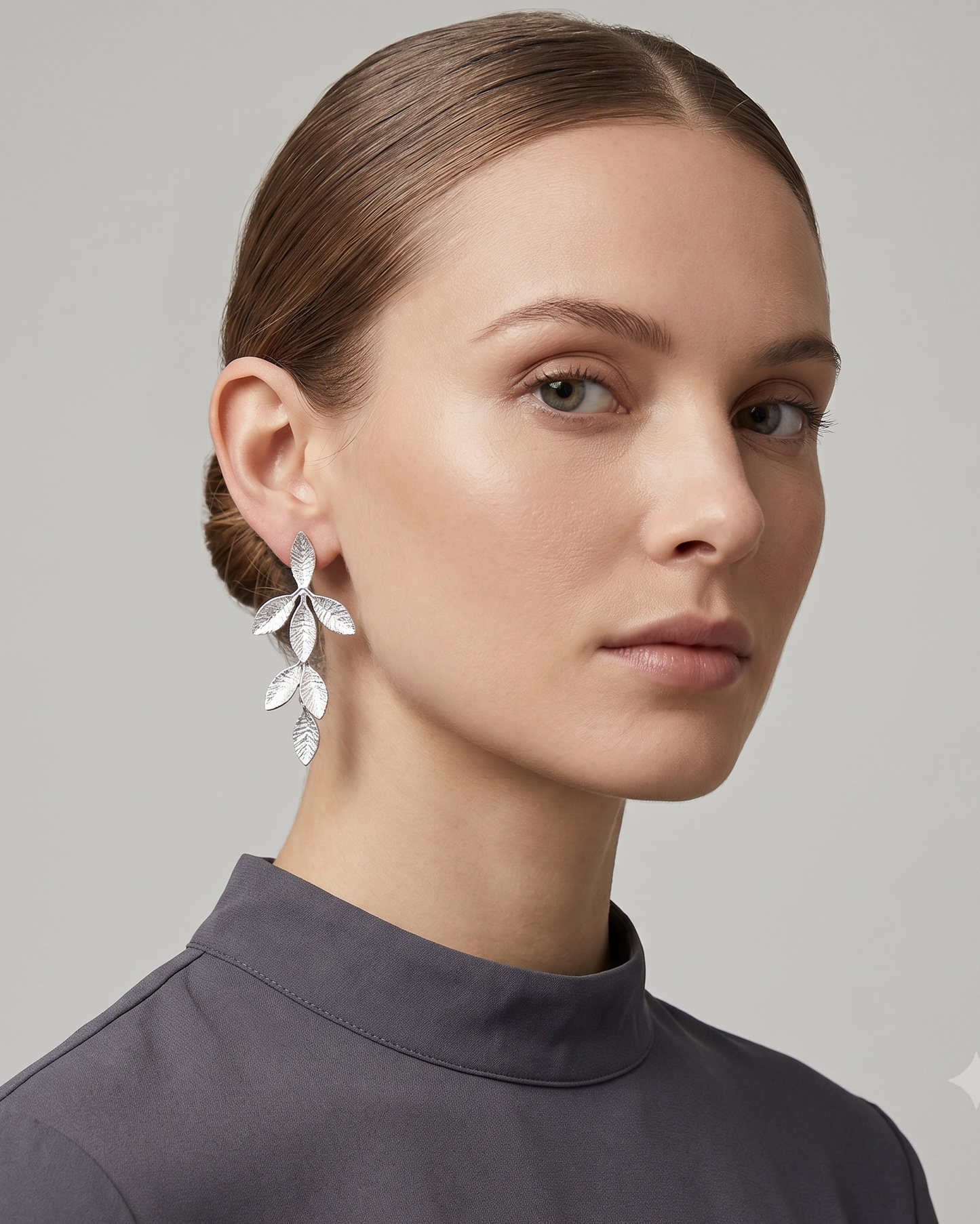Aretes Hojas Orgánicas
