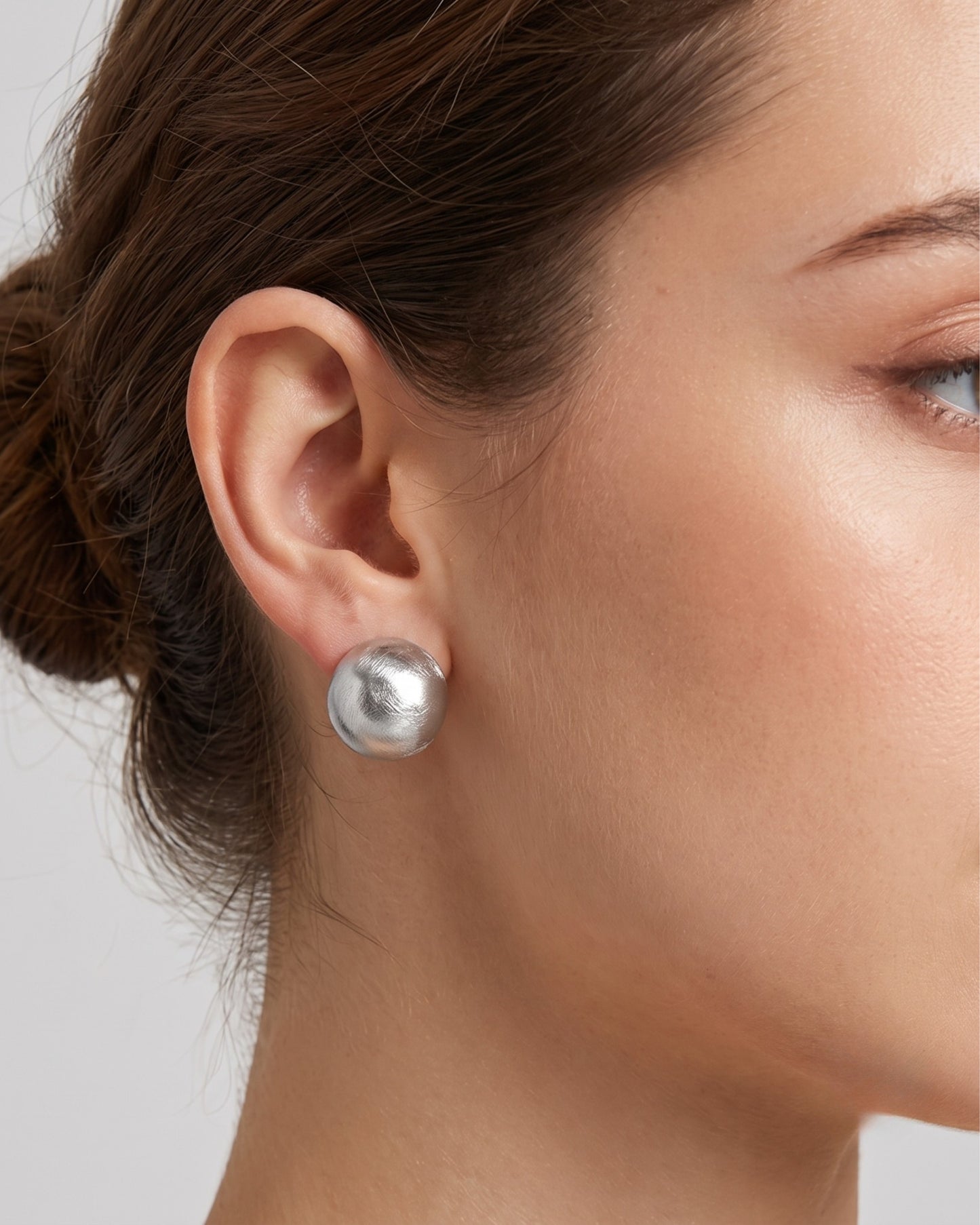 Aretes Esferas Plateadas