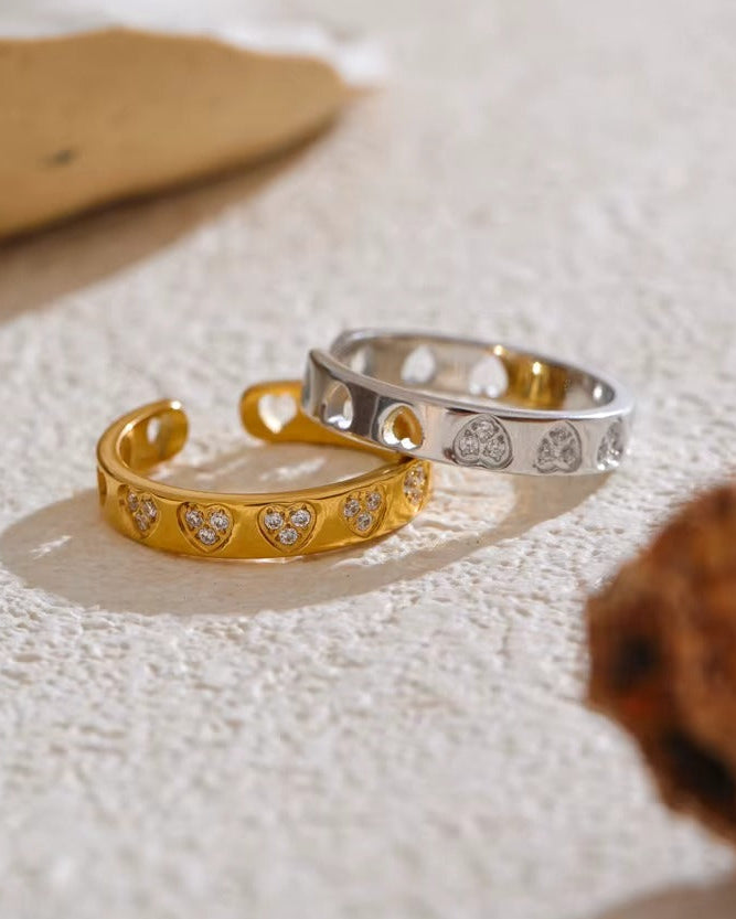 Anillo Abierto Sweet Hearts