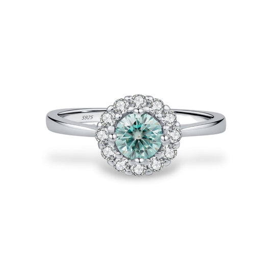 Blue Ocean Sparkle Ring
