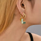 Turquoise Cascade Hoops