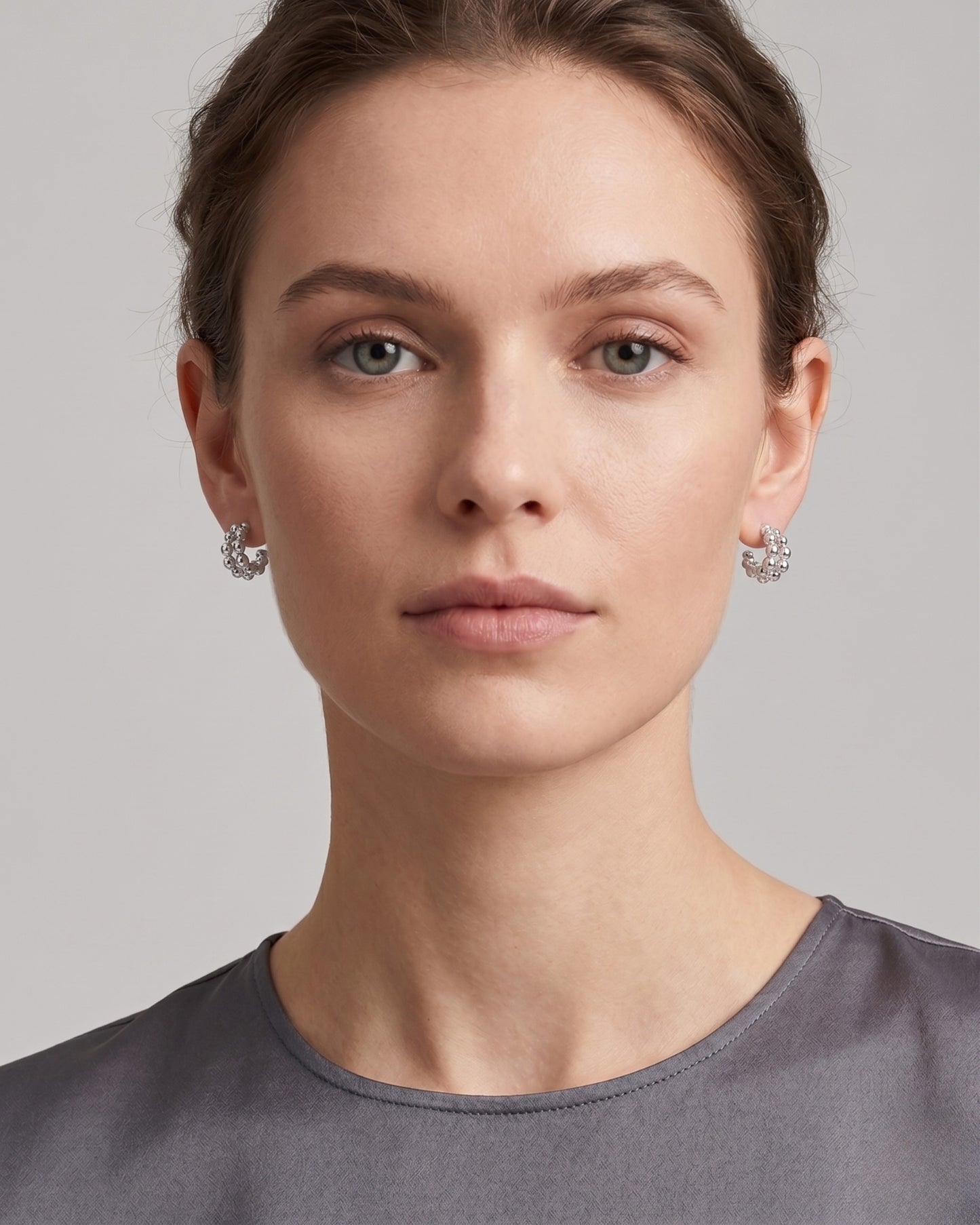 Aretes Bubble Silver Duo