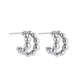 Aretes Bubble Silver Duo