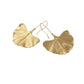 Aretes con hoja colgante