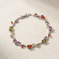 Brazalete de guía botánica con cristales multicolor