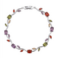 Brazalete de guía botánica con cristales multicolor