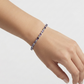 Pulsera Tennis de Circonias Moradas y Blancas