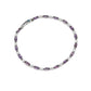 Pulsera Tennis de Circonias Moradas y Blancas