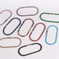 Pulsera tipo tennis de chapa de oro con circonias cafes