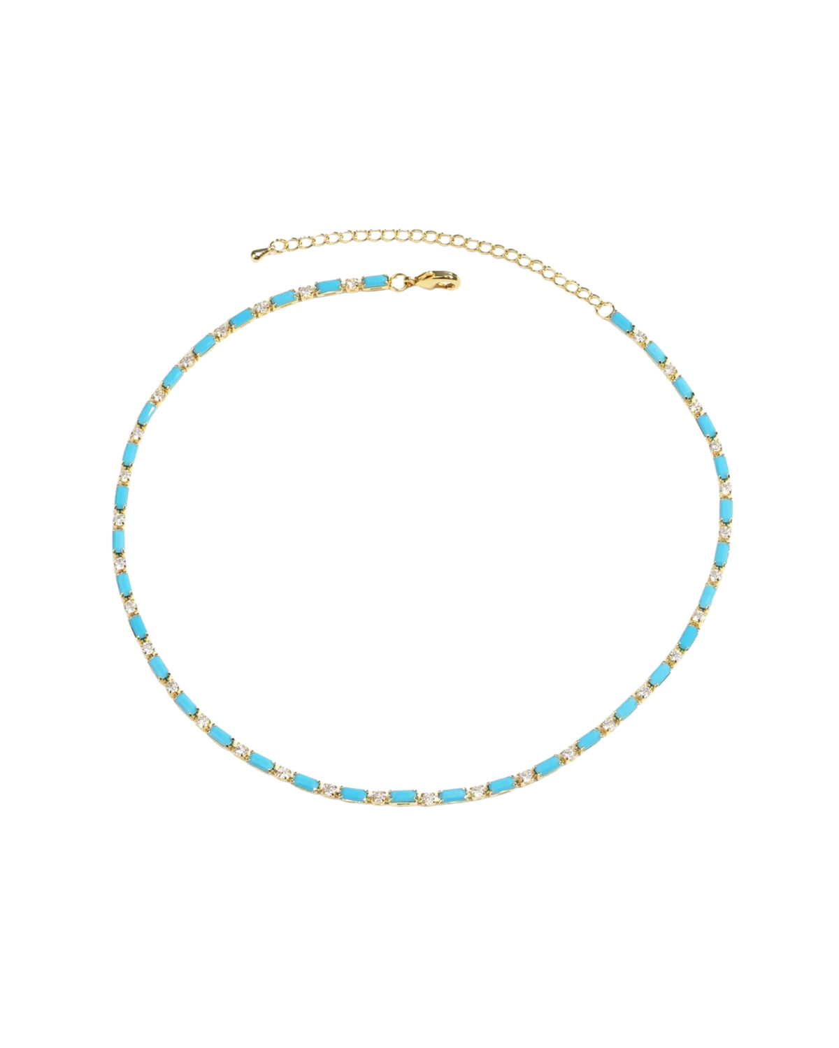 Collar Tennis Turquesa