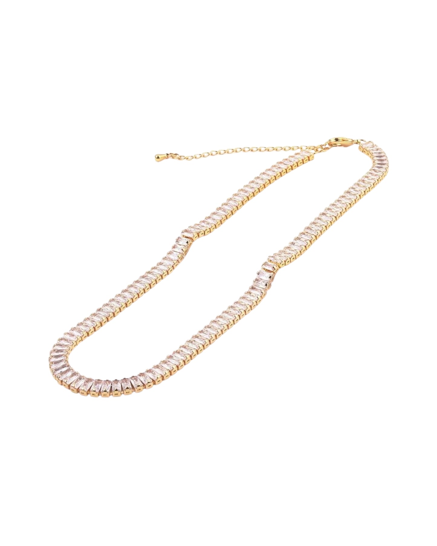 Collar Tennis Rivière Baguette