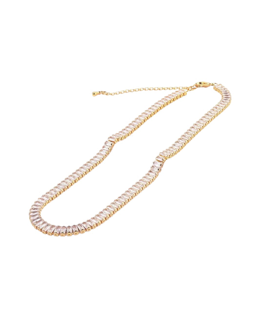 Collar Tennis Rivière Baguette