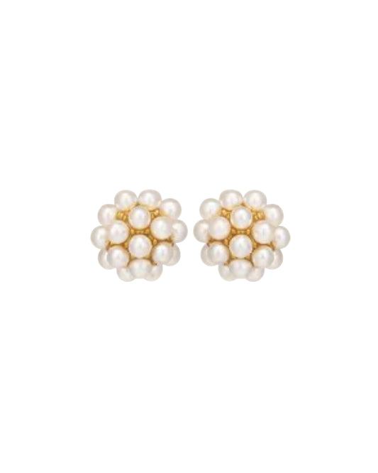 Aretes 'Cluster' de Perlas Cultivadas