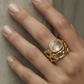 Anillo Abierto Aura con Circonia Oval
