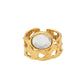 Anillo Abierto Aura con Circonia Oval