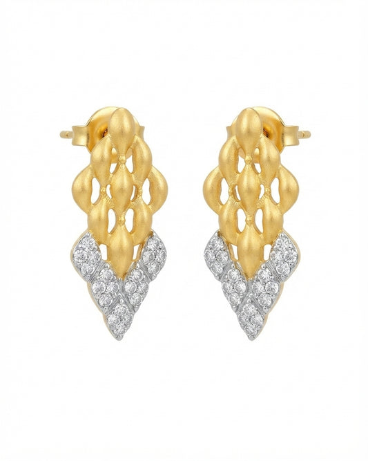Aretes Geométricos Mosaic Bicolor