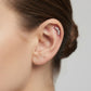 Aretes Curvos Eclipse Plateado