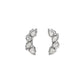 Aretes Curvos Eclipse Plateado