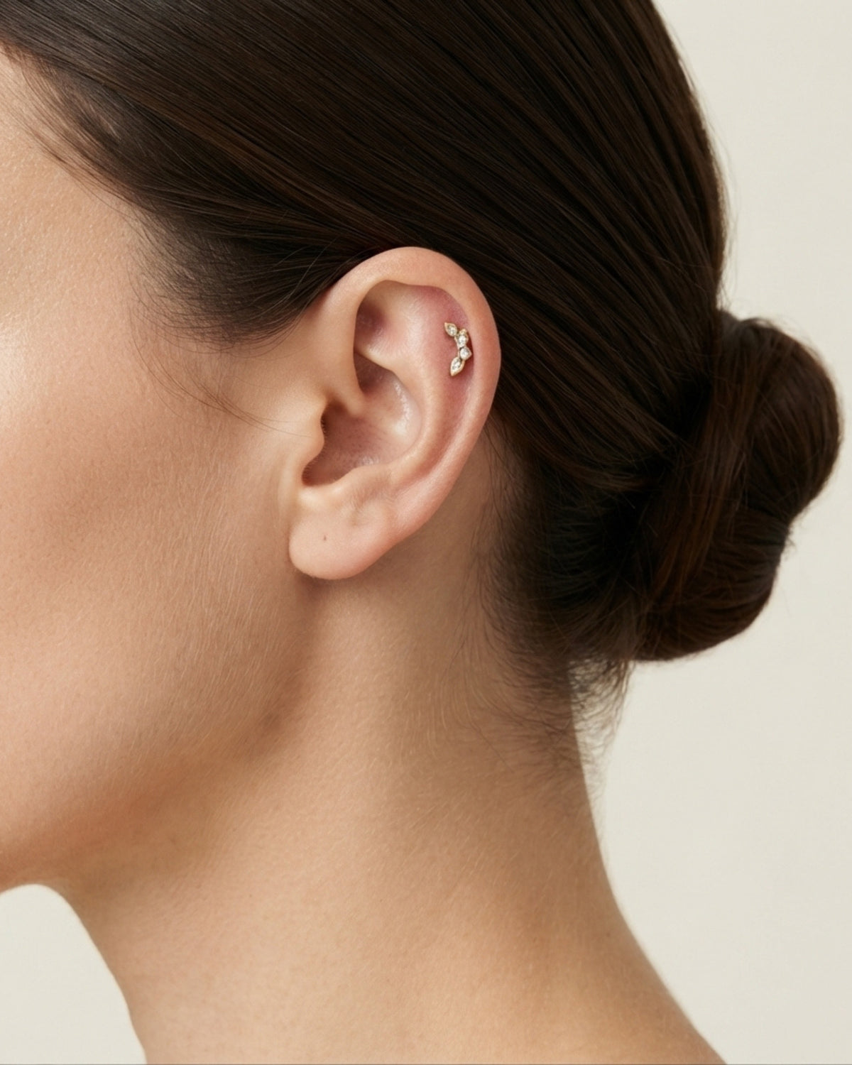 Aretes Curvos Eclipse Dorado