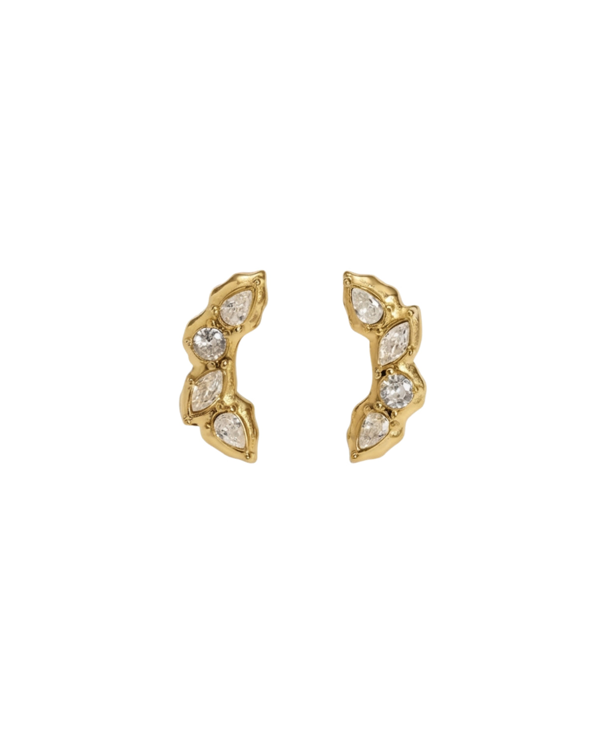 Aretes Curvos Eclipse Dorado