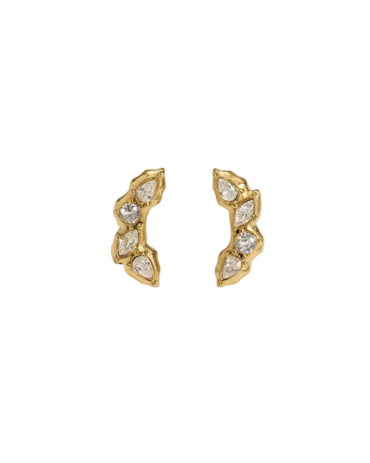 Aretes Curvos Eclipse Dorado