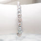 Pulsera de perlas barrocas en tonos lavanda y gris