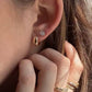 Aretes Rectangulares Corte Baguette
