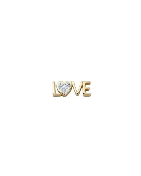 Pulsera de Eslabones con Cristal Cofre de Corazón