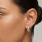 Aretes Dorados Trenzados
