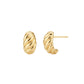 Aretes Dorados Trenzados