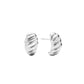 Aretes Plateados Trenzados