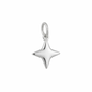 Dije de estrella polar minimalista en plateado