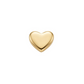 Dije de corazón "Puffy" en dorado