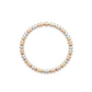 Pulsera articulada tricolor con detalles de circonias en oro 10K