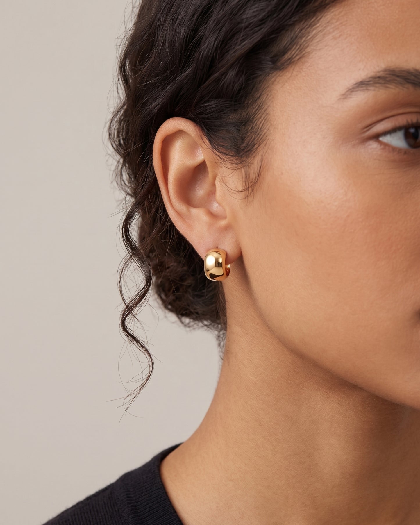 Aretes "Ondas del Sol" en Oro 10K