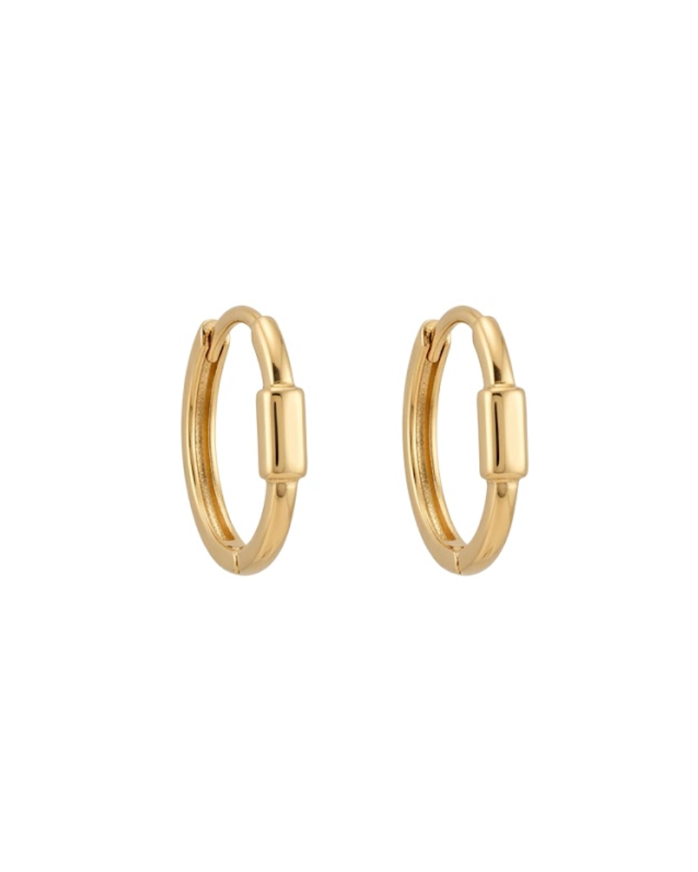 Huggies Tiffany Link en Oro Dorado 10K
