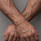 Pulsera de eslabón Figaro delgado en oro 14K