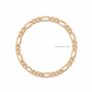 Pulsera de eslabón Figaro delgado en oro 14K