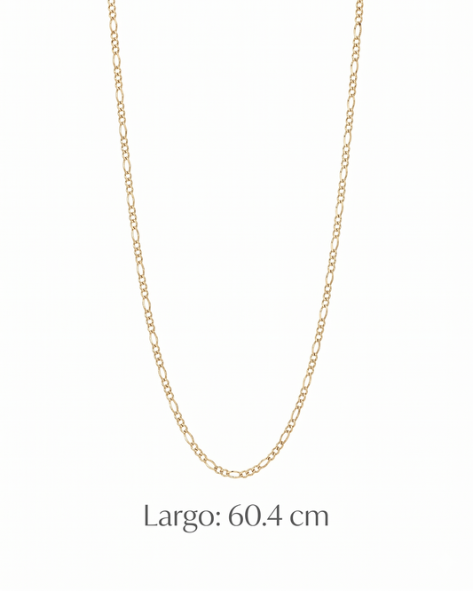 Cadena Figaro en oro 10K