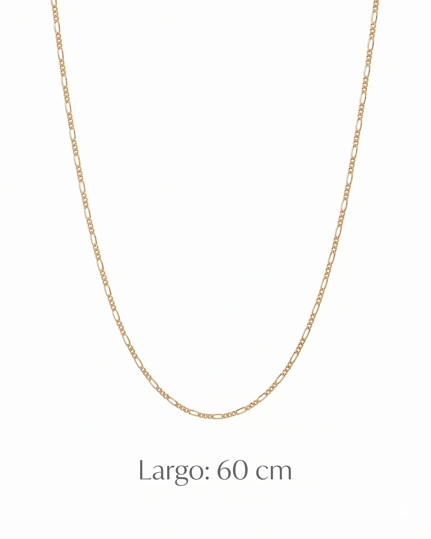 Cadena Figaro de eslabones en oro 10K