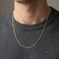 Cadena Cartier de diseño lineal y estética minimalista en oro 10K