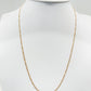 Cadena Cartier de diseño lineal y estética minimalista en oro 10K