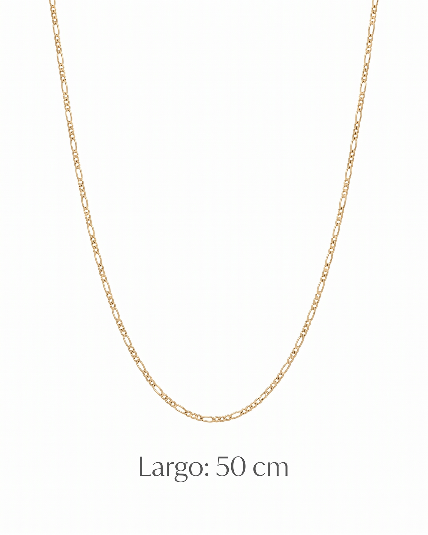 Cadena Cartier de diseño lineal y estética minimalista en oro 10K