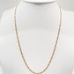 Cadena Figaro de eslabones clásicos en oro 14K